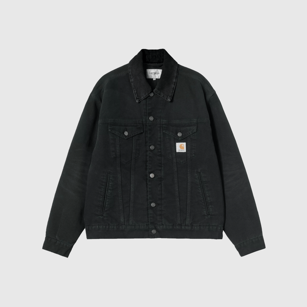 Carhartt WIP OG Trucker Jacket - Black / Black Stone Canvas