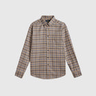 Portuguese Flannel Cedar Shirt - Brown / Blue