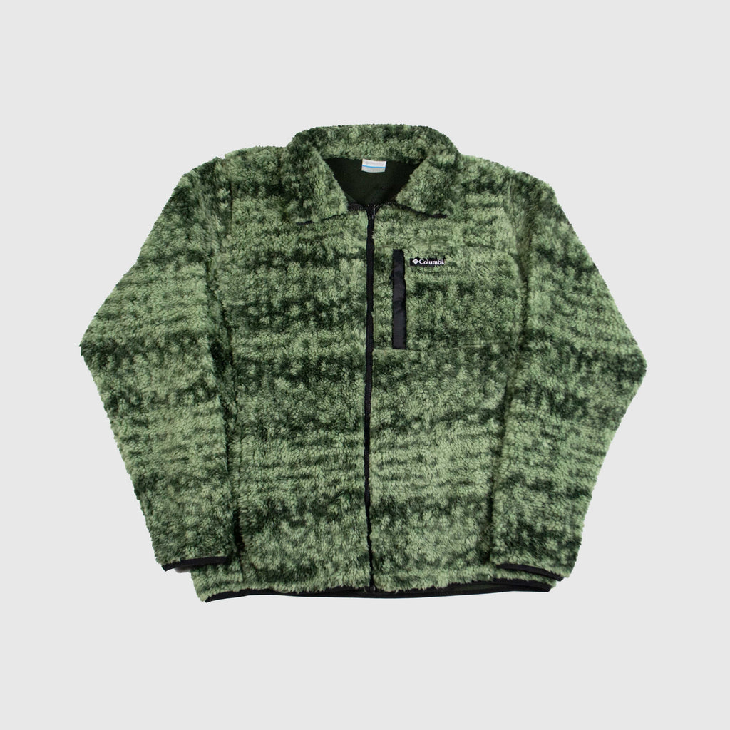 Columbia Winter Pass Printed Fleece II - Greenscape Stippled Stripe - Front