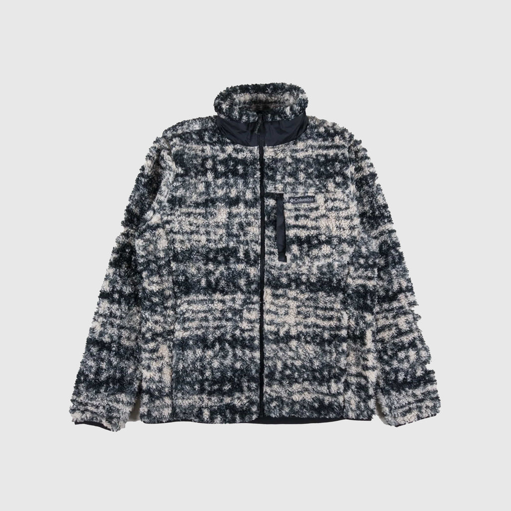 Columbia Winter Pass Printed Fleece II - Dark Stone Stippled Stripe - Front