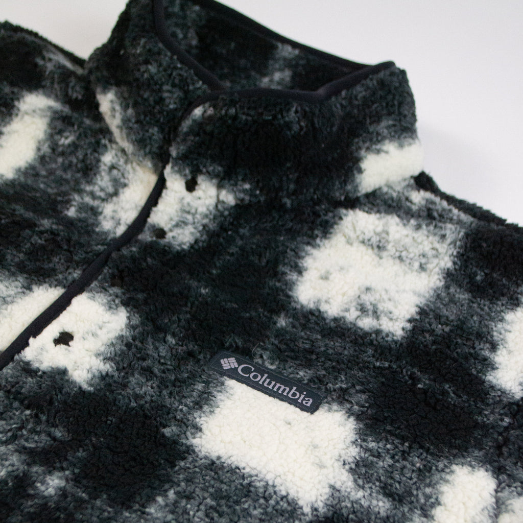 Columbia Rugged Ridge Half Snap Fleece - Chalk Omblur - Front Close Up