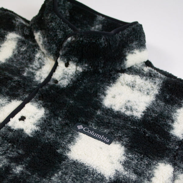 Columbia Rugged Ridge Half Snap Fleece - Chalk Omblur - Front Close Up
