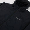 Columbia Yocum Ridge Lined Wind Jacket - Black - Front Close Up