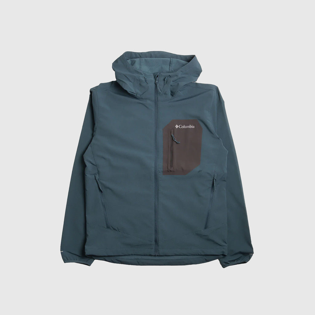 Columbia Tall Heights III Hooded Softshell - Everblue / Shark - Front