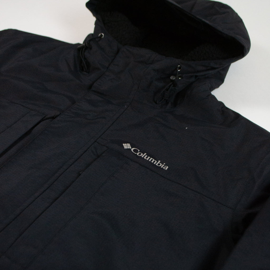 Columbia Landroamer Sherpa Lined Jacket - Black - Front Close Up