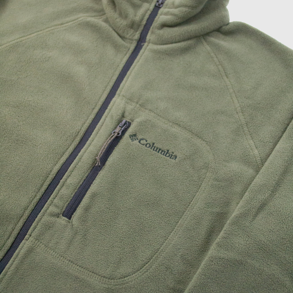 Columbia Fast Trek II Full Zip Fleece - Stone Green - Front Close Up