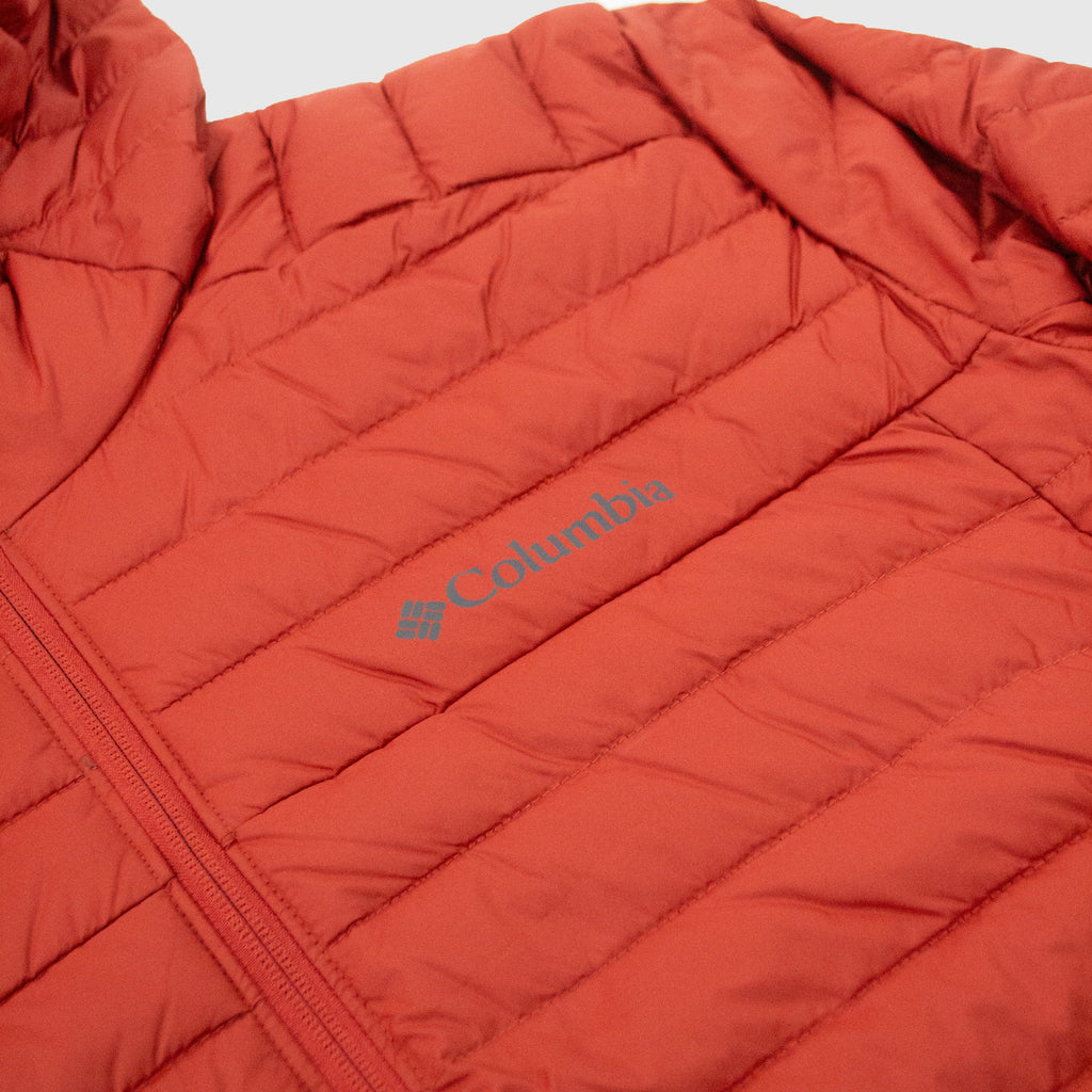 Columbia Silver Falls Hooded Jacket - Warp Red - Front Close Up