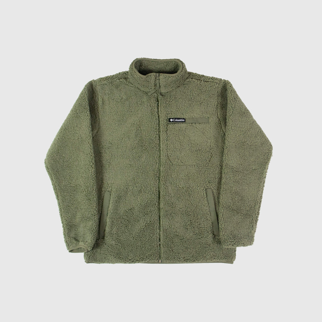 Columbia Rugged Ridge High Pile Full Zip - Stone Green Front