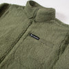 Columbia Rugged Ridge High Pile Full Zip - Stone Green Chest Close Up