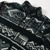 Columbia Rugged Ridge High Pile Half Zip - Black Deschutes Days Chest Close Up