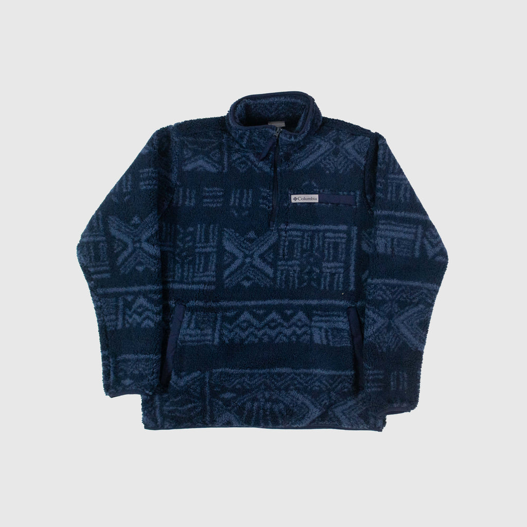 Columbia Rugged Ridge High Pile Half Zip Collegiate Navy - Deschutes Days Front
