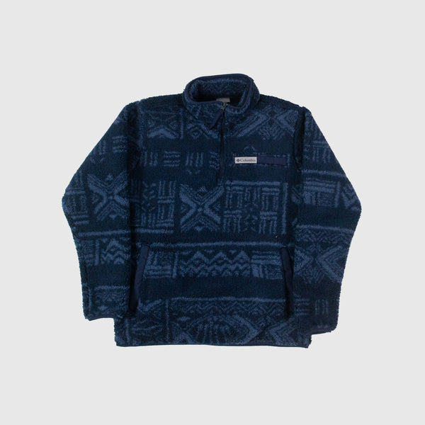 Columbia Rugged Ridge High Pile Half Zip Collegiate Navy - Deschutes Days Front
