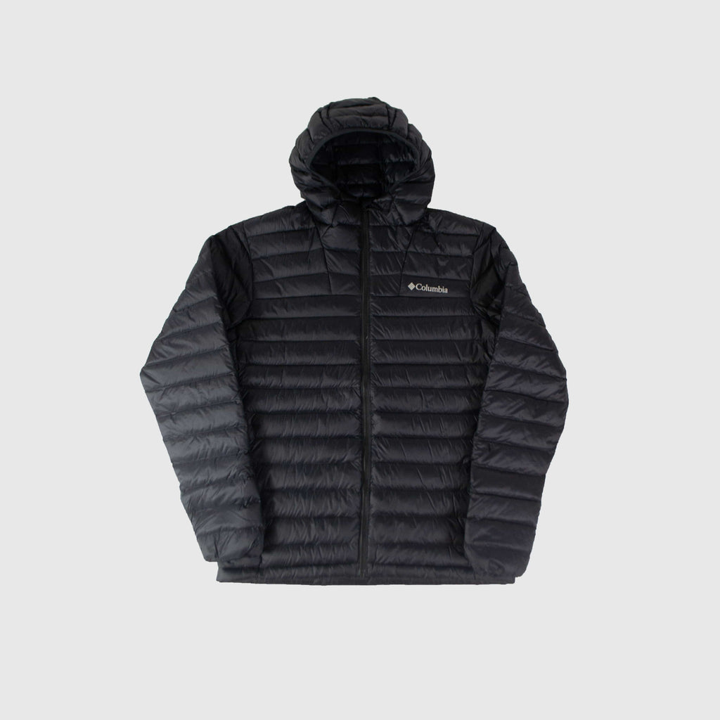 Columbia Corelite Down Hooded Jacket - Black - Front