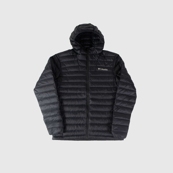 Columbia Corelite Down Hooded Jacket - Black - Front