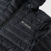 Columbia Corelite Down Hooded Jacket - Black - Front Close Up