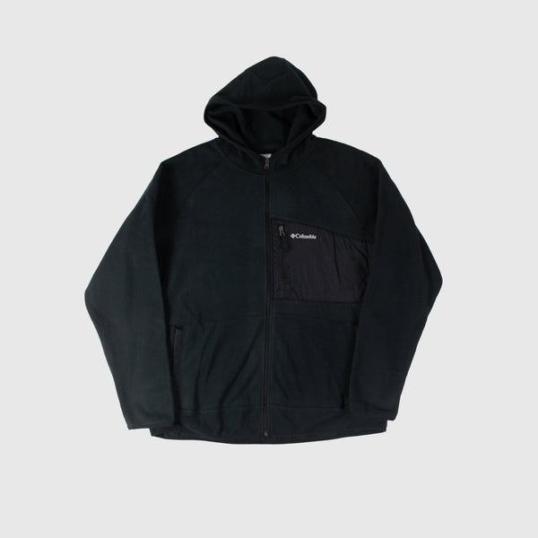 Columbia Fast Trek Overlay Hooded Full Zip - Black - Front