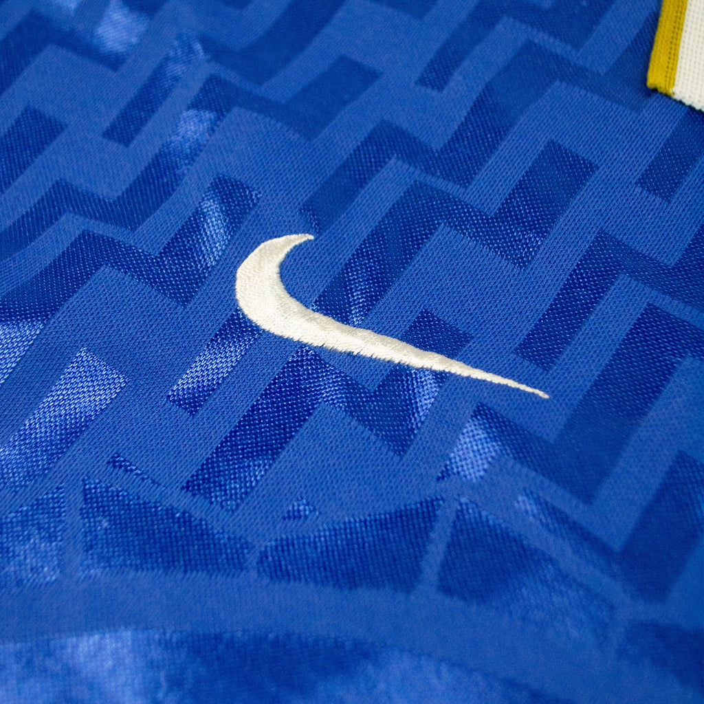 Forum X Cult Kits Italy 94-96 Home Shirt - Blue - Front Close Up