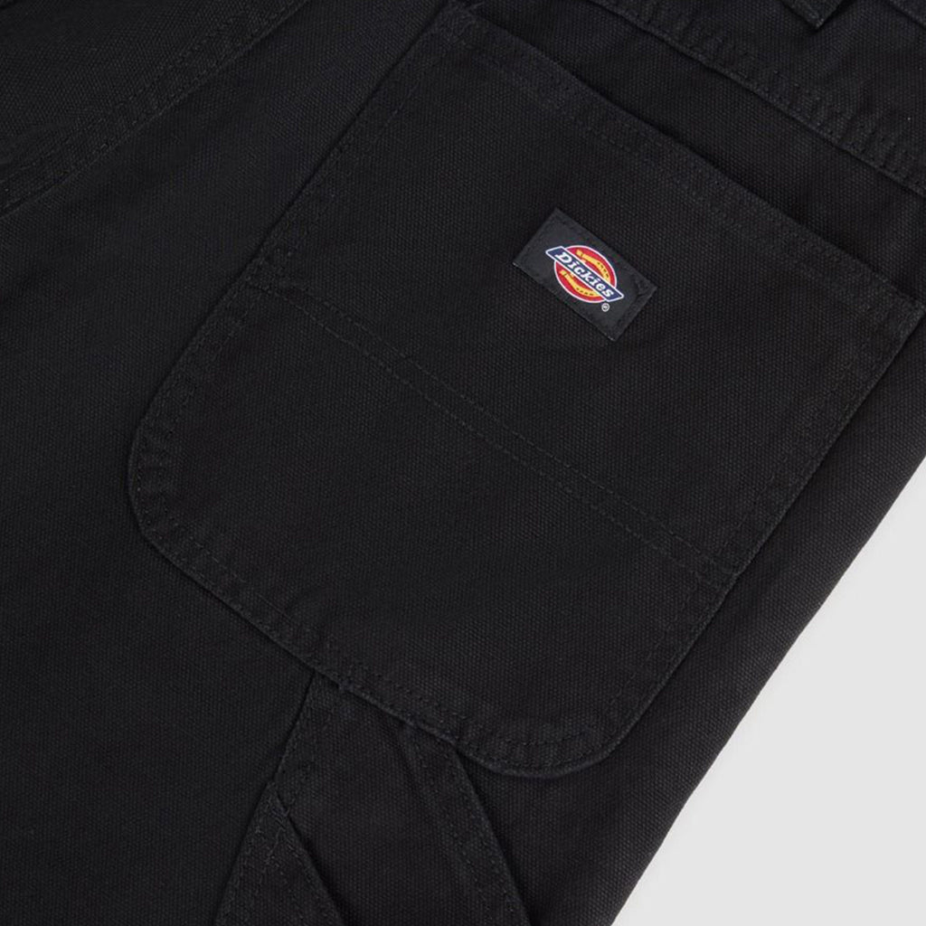 Dickies Canvas Carpenter Lightweight Trousers - Black - Back Close Up