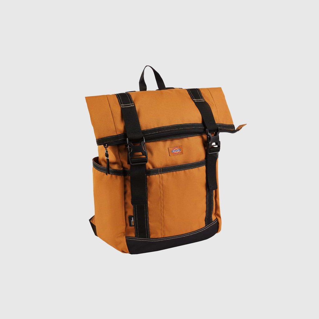 Dickies Ashville Roll Top Backpack - Brown Duck - Front