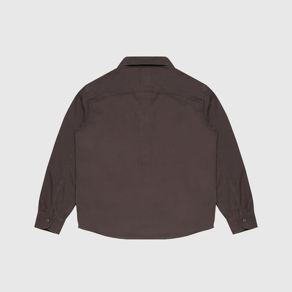 Dickies Duck Canvas LS Shirt - Dark Brown - Back