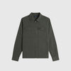 Fred Perry Twill Zip Through Overshirt - Field Green - Front