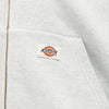 Dickies Fostoria FZ Hoodie - Light Grey - Front Close Up