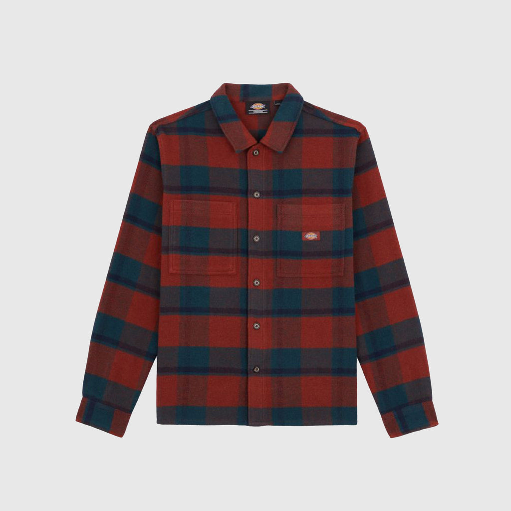 Dickies Plaid Coaling LS Shirt - Coaling Check Dark - Front