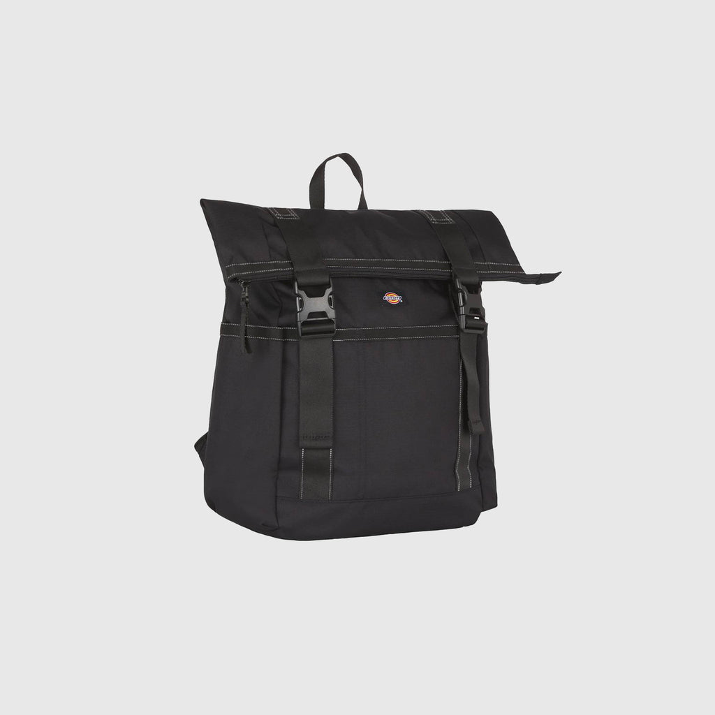 Dickies Ashville Roll Top Backpack - Black - Front