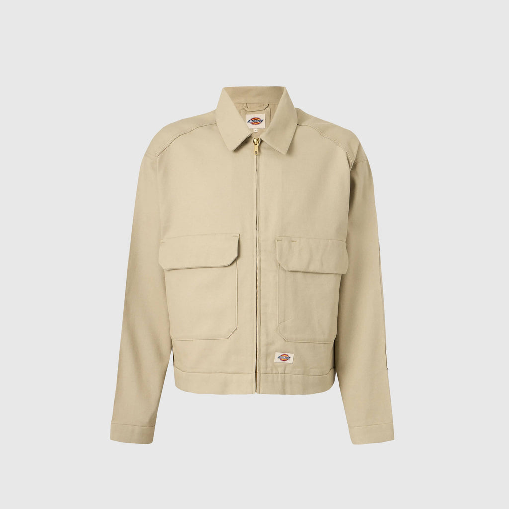Dickies Hemp Twill Trucker Jacket - Eucalyptus - Front