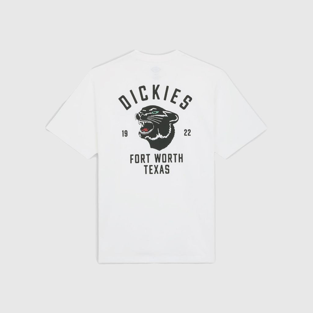 Dickies SS Panther Tee - White - Back