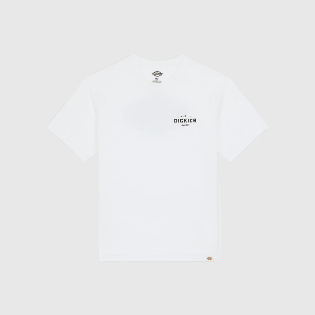 Dickies SS Emblem Tee - White - Front