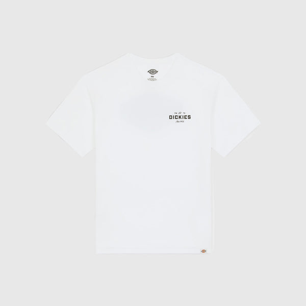 Dickies SS Emblem Tee - White - Front