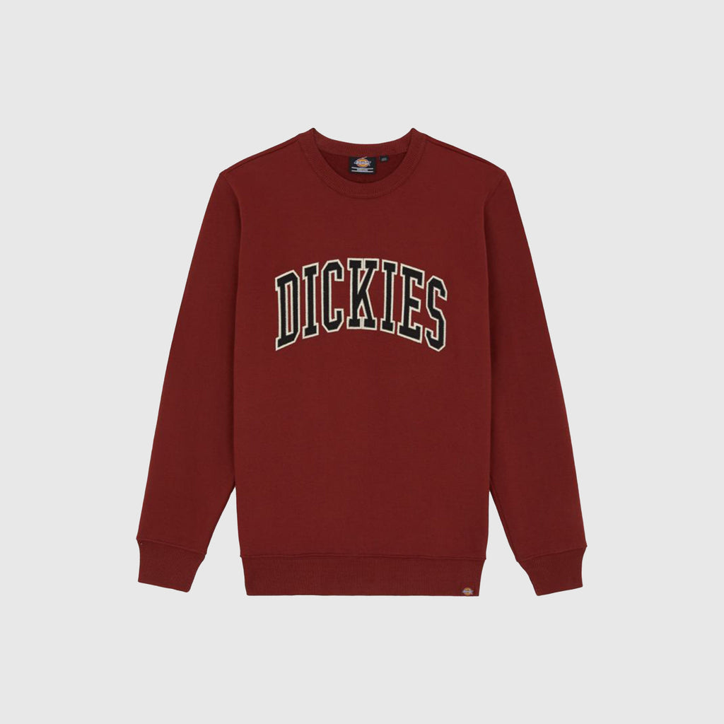 Dickies Aitkin Sweatshirt - Grey / Fire - Front