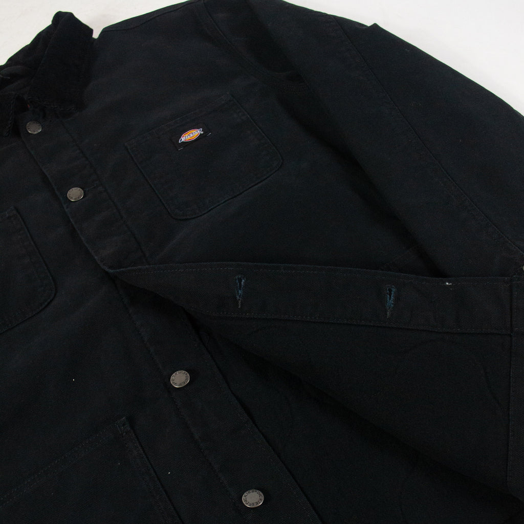 Dickies Chore Jacket Lined Canvas - Black Open