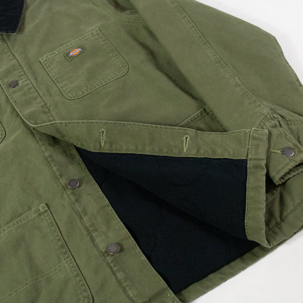 Dickies Chore Jacket Lined Canvas - Military Green Lining