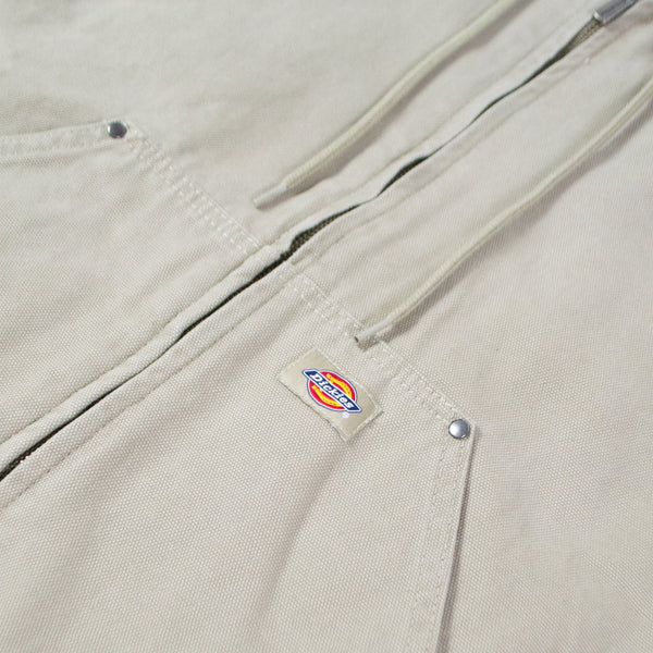 Dickies Hilham Hooded Canvas Jacket - Desert Sand Brand Tab