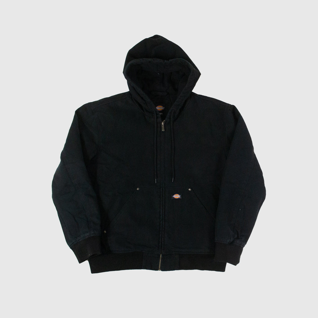 Dickies Hilham Hooded Canvas Jacket - Black Front