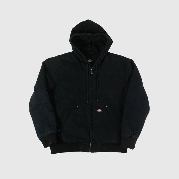 Dickies Hilham Hooded Canvas Jacket - Black Front