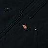 Dickies Hilham Hooded Canvas Jacket - Black Woven Brand Tab 