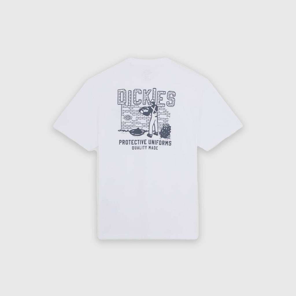 Dickies Bricklane SS Tee - White - Back