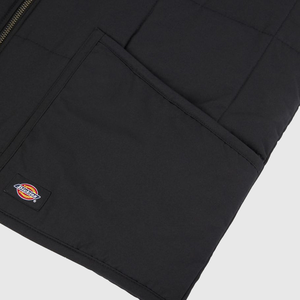 Dickies Gardiner Liner Vest - Black - Front Close Up