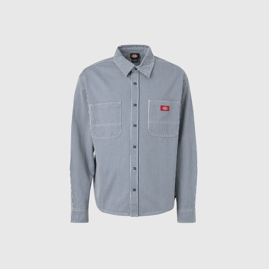 Dickies Hickory Work Shirt - Retro Indigo - Front