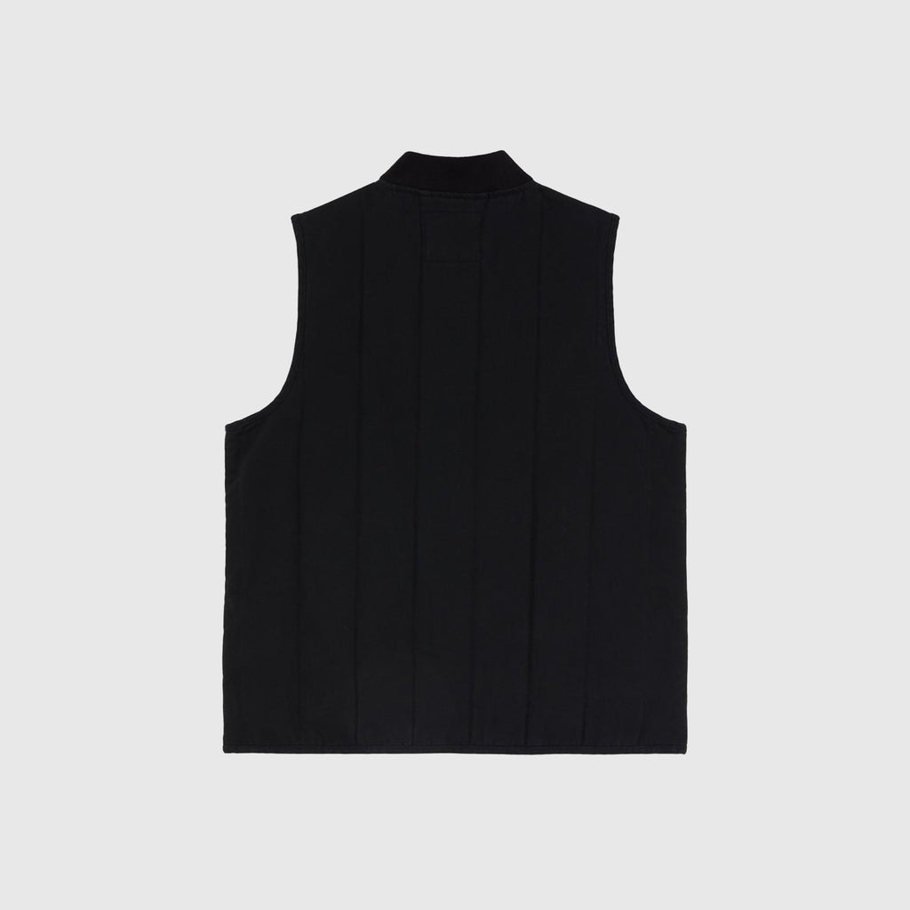 Dickies Quilted Canvas Vest - Black - Back