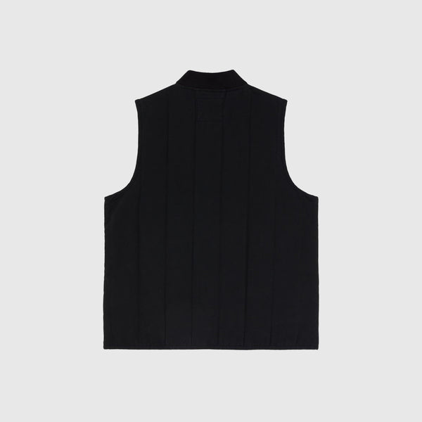 Dickies Quilted Canvas Vest - Black - Back