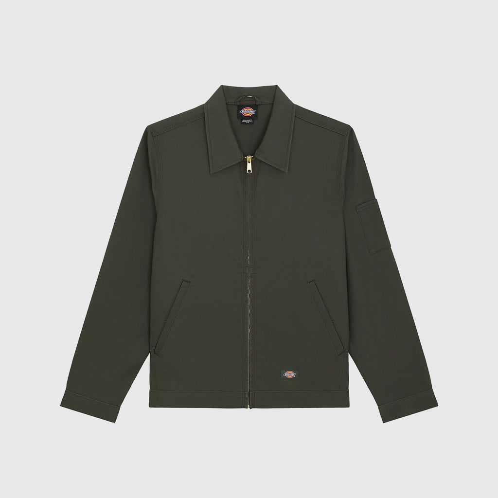 Dickies Unlined Eisenhower Jacket - Olive Green - Front