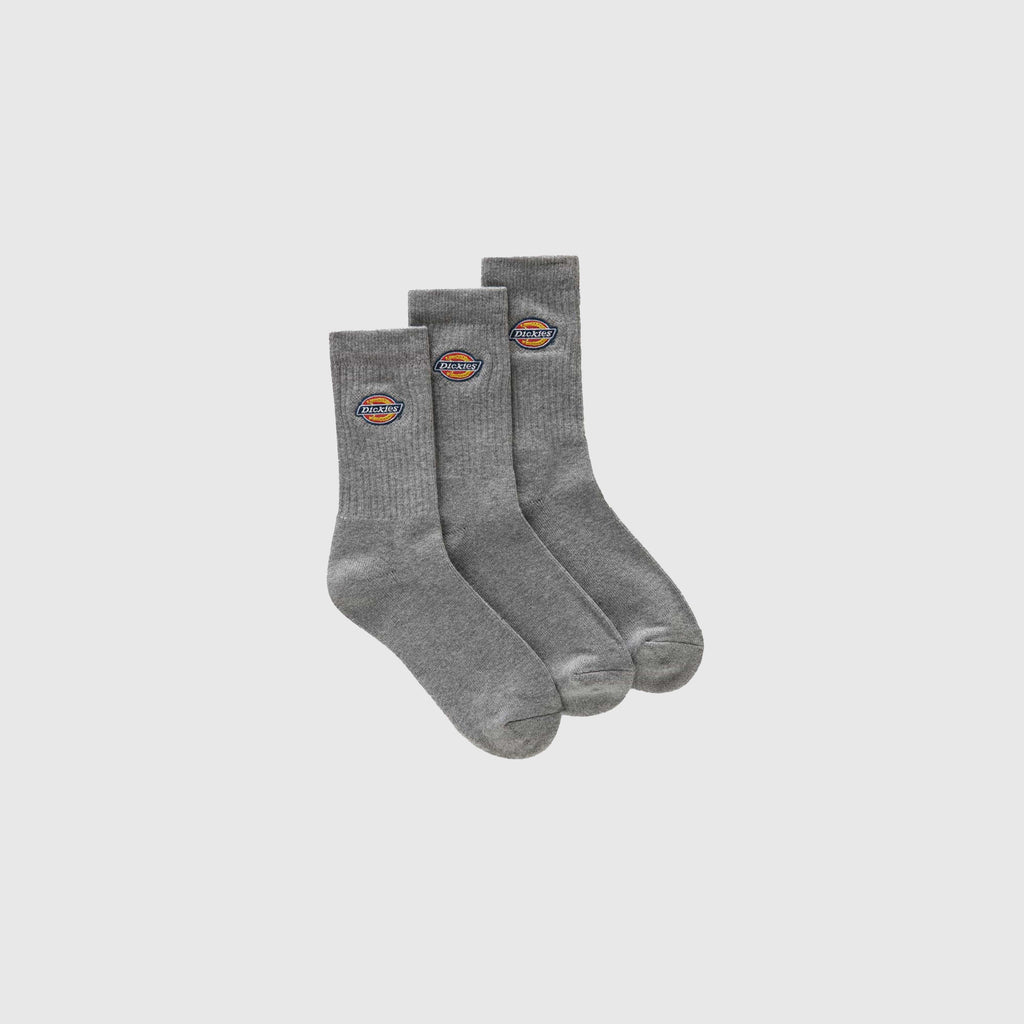 Dickies Valley Grove Sock 3 Pack - Grey Melange