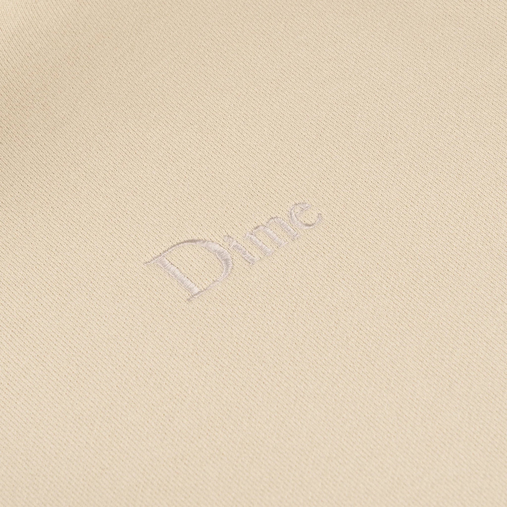 Dime Classic Small Logo Hoodie - Fog - Front Close Up