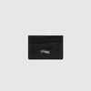 Dime Leather Card Holder - Black - Front