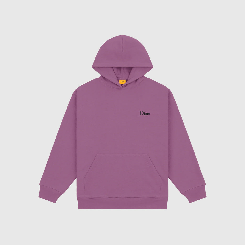 Dime Classic Small Logo Hoodie - Violet - Front