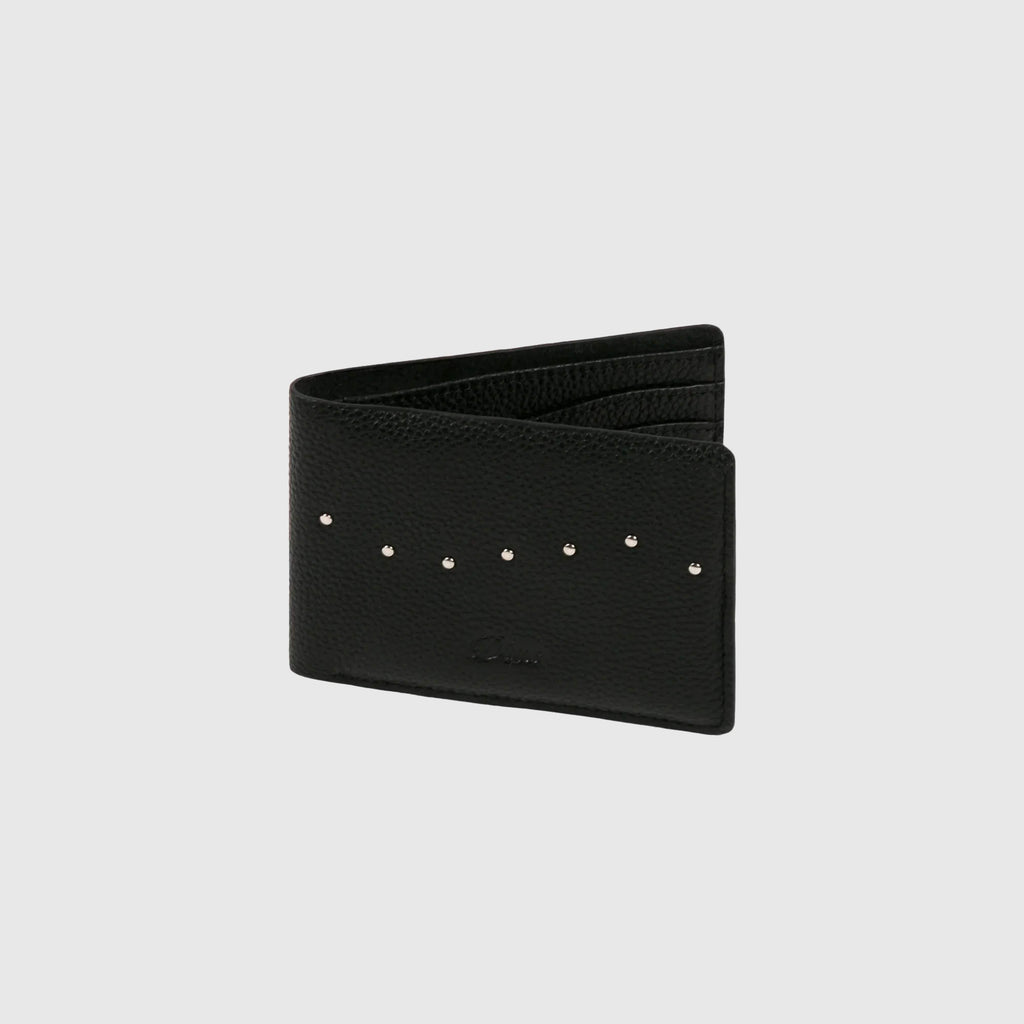 Dime Studded Bifold Wallet - Black